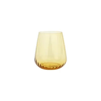 Francesca Amber Double Old Fashioned 4"H, 16 oz