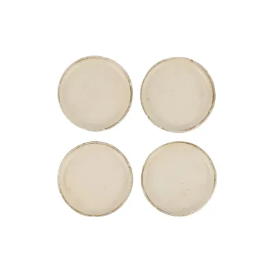 Florentine Wooden Accessories Taupe Coasters - Set of 4 4"D