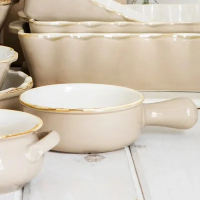 Italian Bakers Cappuccino Round Baker with Large Handle Small