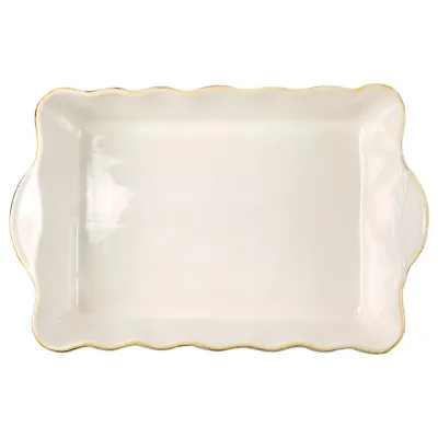 Italian Bakers Gray Rectangular Baker Large