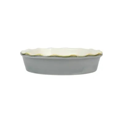 Italian Bakers Gray Pie Dish