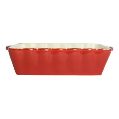 Italian Bakers Red Rectangular Baker Medium