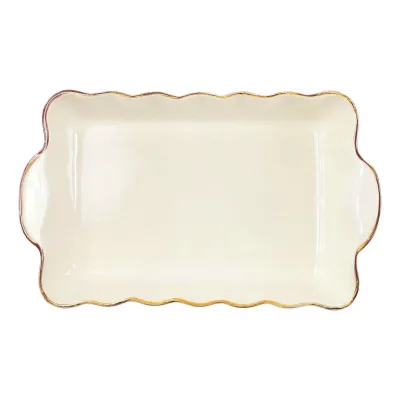 Italian Bakers Red Rectangular Baker Medium