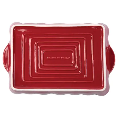 Italian Bakers Red Rectangular Baker