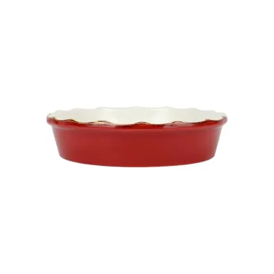 Italian Bakers Red Pie Dish