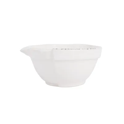 Lastra White Small Mixing Bowl 8.25"L, 7.5"W, 4"H, 32 oz