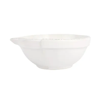 Lastra White Medium Mixing Bowl 11"L, 10.25"W, 4"H, 64 oz