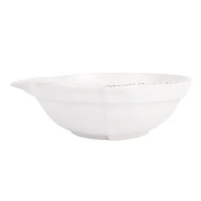 Lastra White Large Mixing Bowl 14.25"L, 13"W, 4.5"H, 112 oz