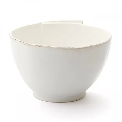 Lastra White Deep Serving Bowl 8.75"D, 5.75"H