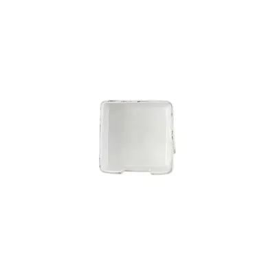 Lastra White Cocktail Napkin Holder 6"Sq, 3.25"H