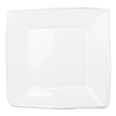 Melamine Lastra White Square Platter 15"L, 14.5"W