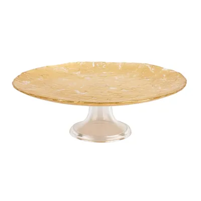 Moon Glass Cake Stand 12.75"D, 4"H