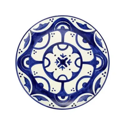 Mosaico Cobalt Round Platter 13.75"D