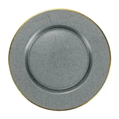 Metallic Glass Slate Dinnerware