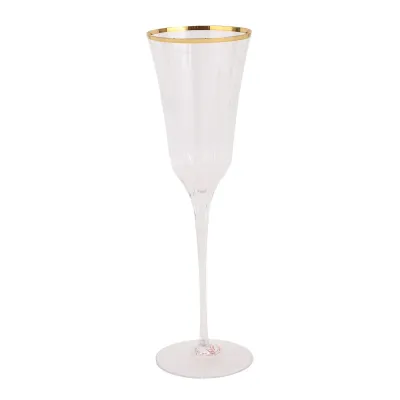 Natalia Gold Champagne Glass 9.75"H, 7 oz