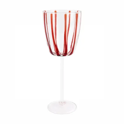 Nuovo Stripe Red Wine Glass 9.5"H, 11 oz