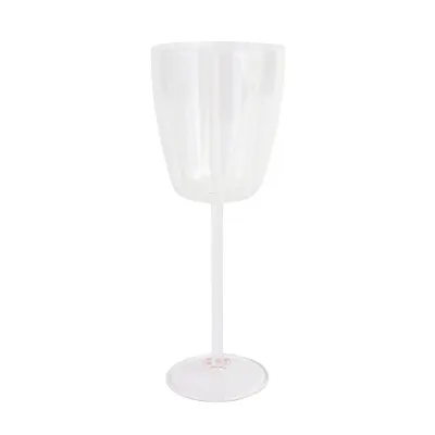 Nuovo Stripe White Wine Glass 9.5"H, 11 oz