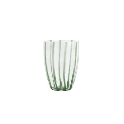 Nuovo Stripe Green Tall Tumbler 4.5"H, 16 oz