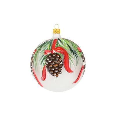 Pinecone Ornament 4"D