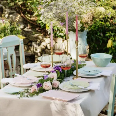 Pietra Fiori Pink Dinnerware