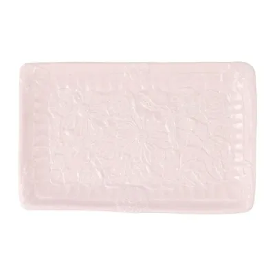 Pietra Fiori Pink Rectangular Platter