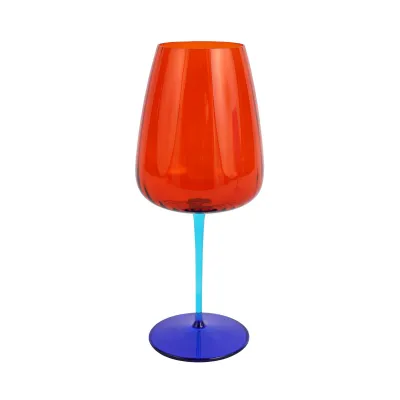 Pompidou Orange Water Glass 9.75"H, 24 oz