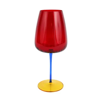 Pompidou Red Water Glass 9.75"H, 24 oz