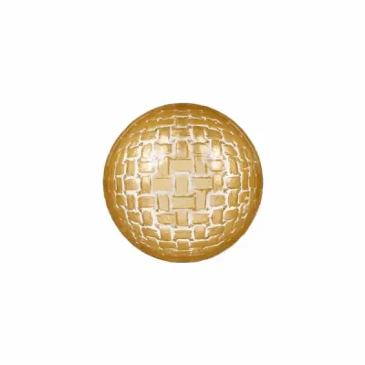Rufolo Glass Gold Basketweave Dipping Bowl
