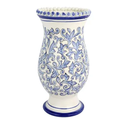 Scorrimento Blu Tall Vase