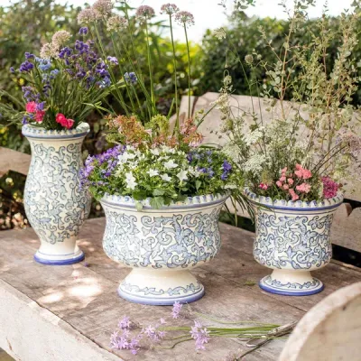 Scorrimento Blu Planter