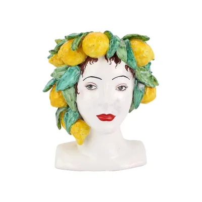 Sicilian Heads Lemons Head 10"L, 10.5"W, 11.25"H