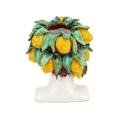 Sicilian Heads Lemons Head 10"L, 10.5"W, 11.25"H