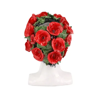 Sicilian Heads Poppies Head 9"L, 8"W, 12"H