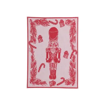 Strofinaccio Red Nutcracker Dish Towels Set of 2