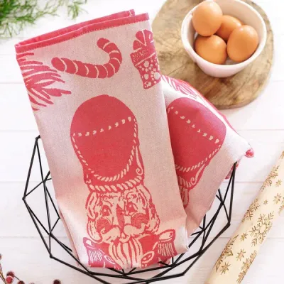 Strofinaccio Red Nutcracker Dish Towels Set of 2