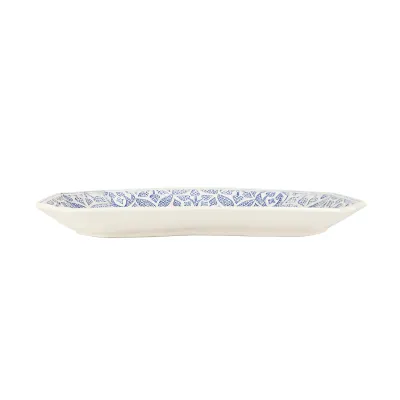 Uccello Blu Rectangular Platter 16"L, 12"W