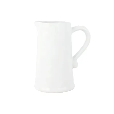 Aria White Pitcher 8.75"H, 8 Cups