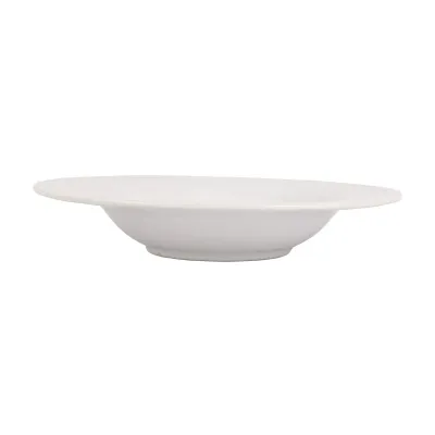 Aria White Shallow Serving Bowl 11.75"D, 2"H