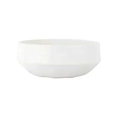 Aria White Organic Large Serving Bowl 10"D, 4.25"H