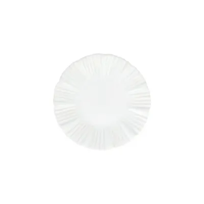 Bari White Cocktail Plate 6.25"D