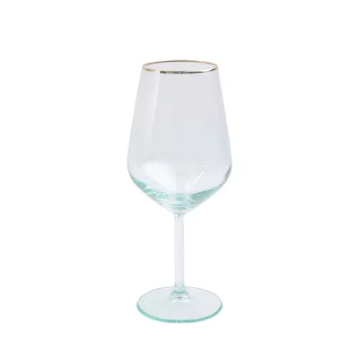 Rainbow Green Wine Glass 8.5"H, 15 oz