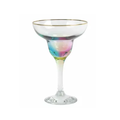 Rainbow Margarita Glass 6.5"H, 4 oz