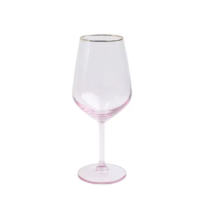 Rainbow Pink Wine Glass 8.5"H, 15 oz