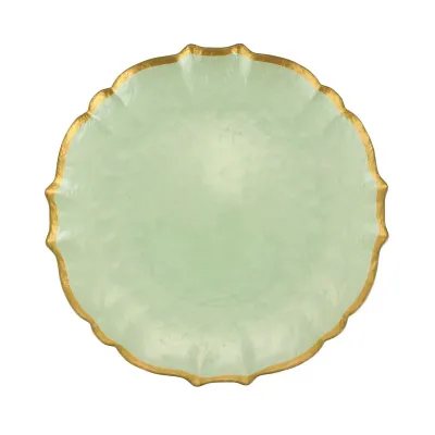 Baroque Glass Pistachio Dinnerware