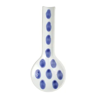 Santorini Dot Spoon Rest 10.5"L, 4.25"W