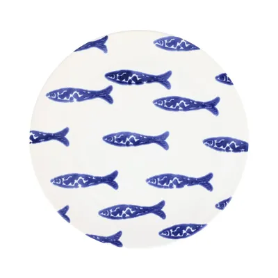 Santorini Fish Small Oval Platter 14"L, 10"W