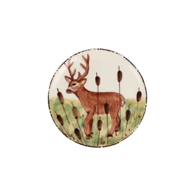 Wildlife Deer Canape Plate 6.75"D