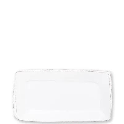 Lastra White Rectangular Platter
