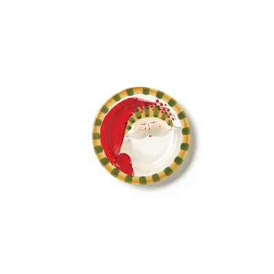 Old St. Nick Striped Hat Round Salad Plate