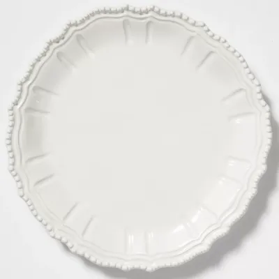 Incanto Stone White Baroque Round Platter 15.25"D
